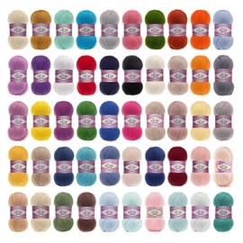 5 x 100 g Alize Cotton Gold Plain Classic Yarn Crochet Yarn Knitting Wool Choice of Colours Colour: 149 Pink