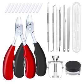 10 Piece Professional Toenail Pliers Set, Ingrown Toenails, Nail Clip, Toenails, Nail Lifter, Nail Clippers and File for Nail Care and Prevention of Ingrown Toenails