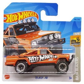 Hot Wheels - ´73 Jeep J10 - Baja Blazers 3/10 - HKG61 - Short Card - Orange Metallic - BFGoodrich - Mattel 2023 - 1:64