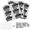 18pcs Black Glitter Silhouette Cupcake Topper The Legend Has Retired