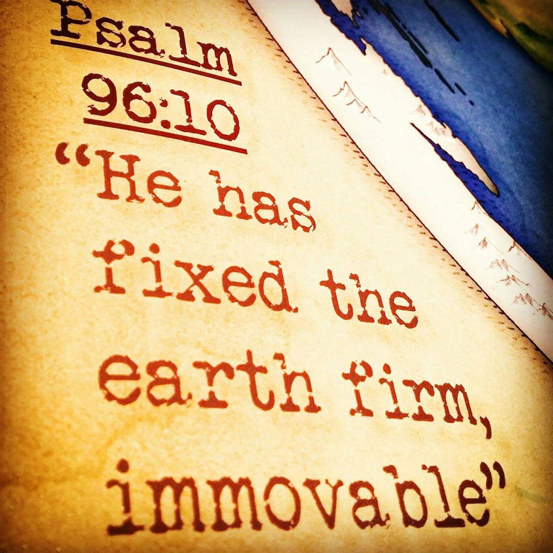 Flat Earth Map With Biblical Scripture (Flat Earth poster)