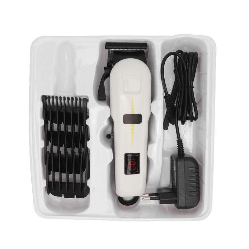Electric Hair Clipper Low Noise LCD Display Ergonomic with Limiter