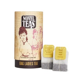 Novel Teas Book Lover's Tea contains 20 teabags individually tagged with literary quotes from the world over, made with the finest English Breakfast tea, for the book lover