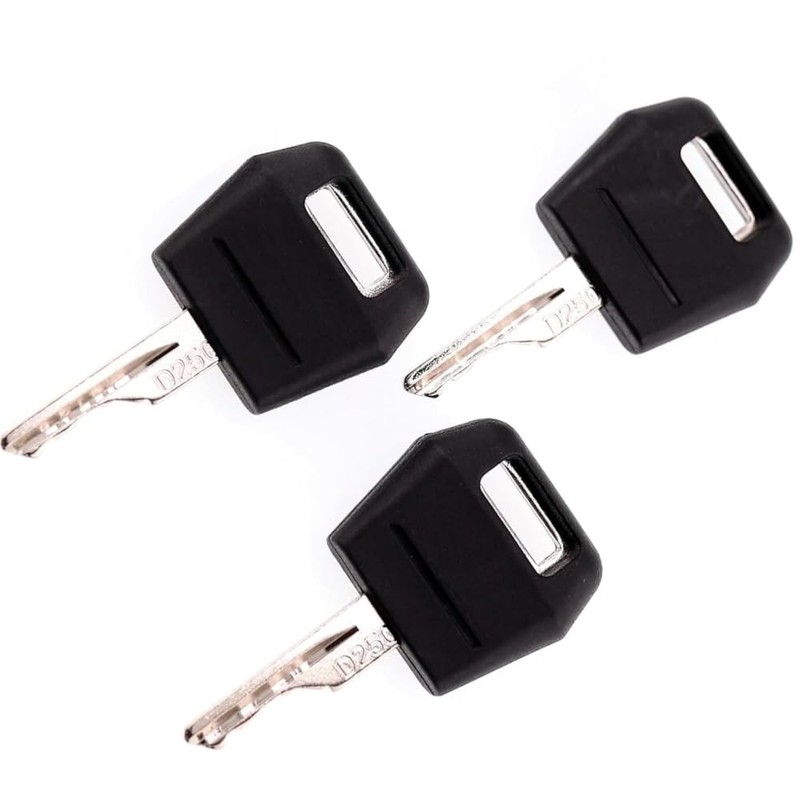 3PCS Ignition Keys Replacement Key, for Case IH Tractor Dozer