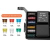 Weasch 12V Fuse Relay Box, 6 Relays and 6 ATC/ATO