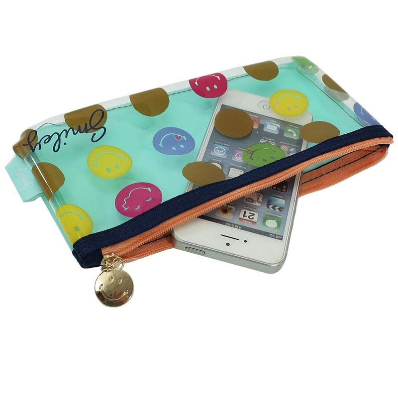 Smiley Face [Clear Pouch M] Pencil Case Smiley Face, Casual