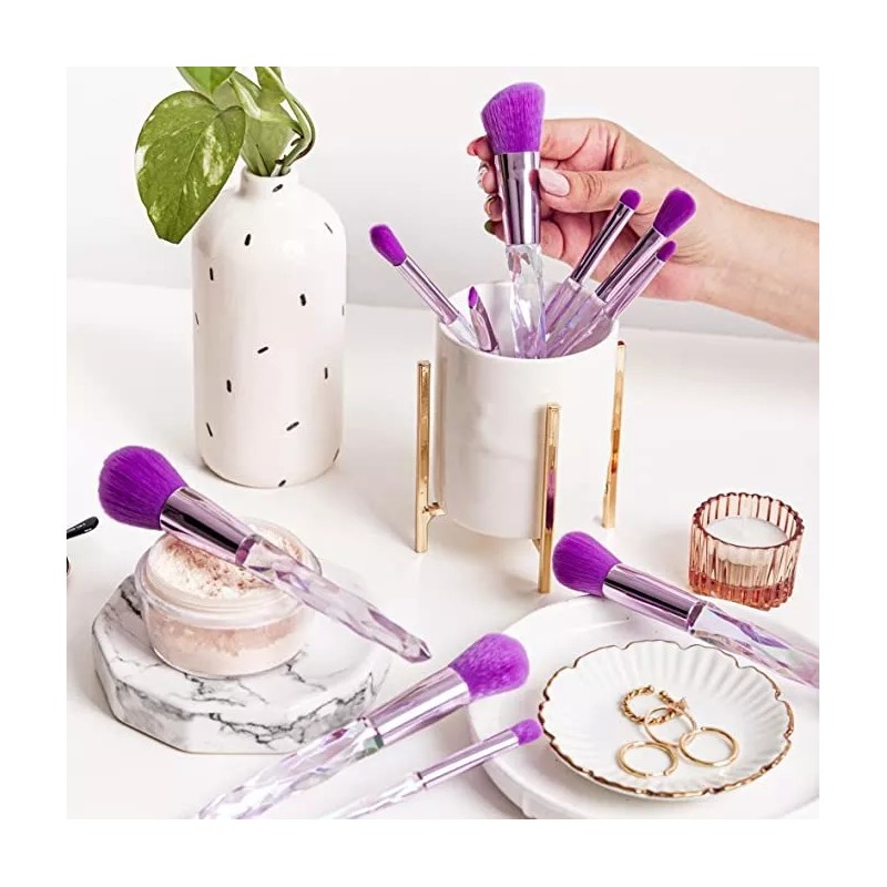 Juego Brochas Para Maquillaje Profesional Cosméticos Mujer