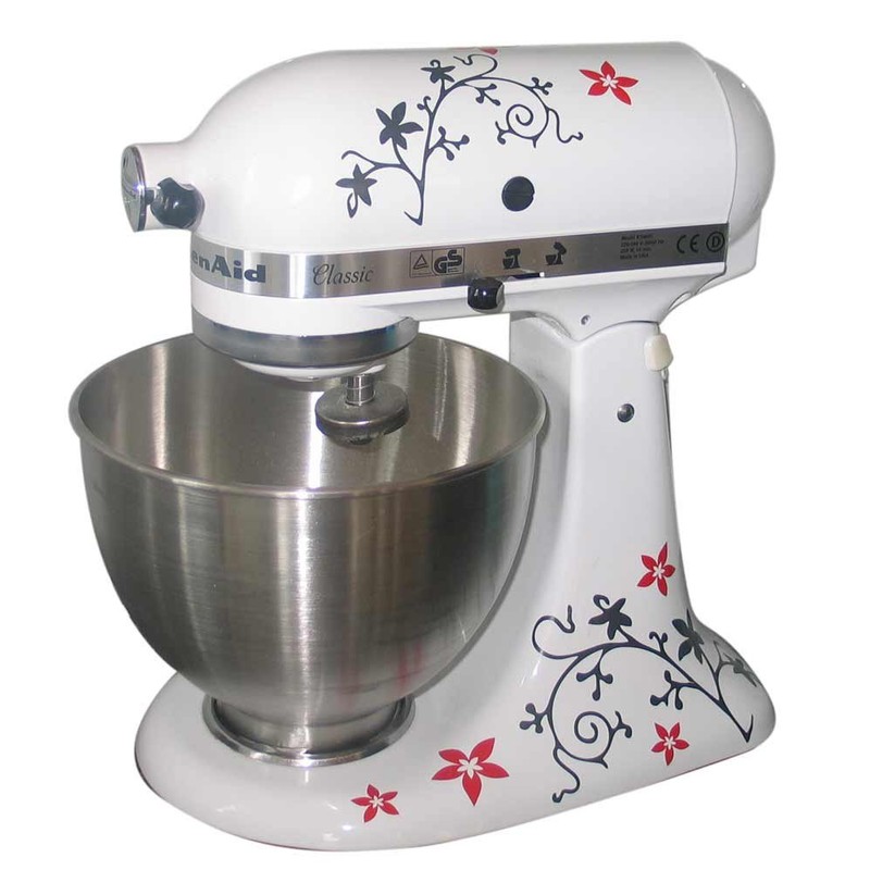 Grafix KITCHENAID VINE STICKER MATT BLACK RED