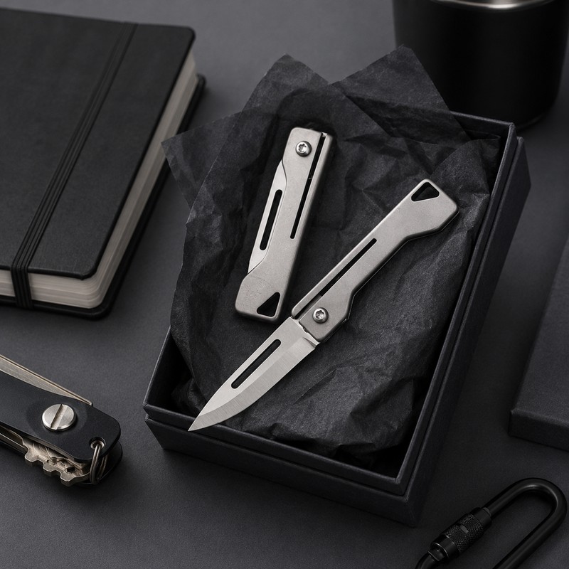 Folding Utility Knife for Camping & DIY – Compact Stainless