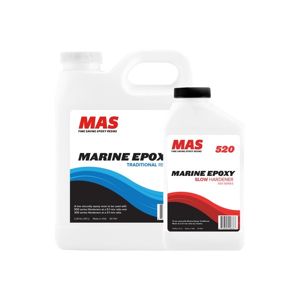 MAS Epoxies Marine Epoxy Resin Kit - High Performance 5:1