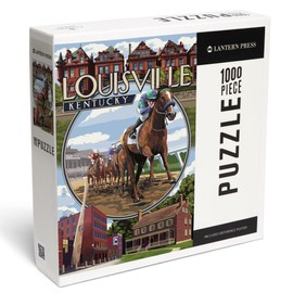 Lantern Press 1000 Piece Jigsaw Puzzle, Louisville, Kentucky, Montage Scenes