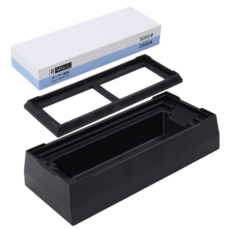 Wakoli Grinding Stone Grit #2000/5000 with Grinding Aid, Straightening Stone,