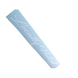 Gy Vinyl Arts,Locally Hated,Windshield,Sticker,Decal (White, 36")