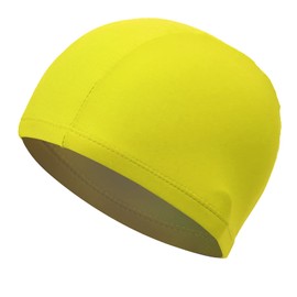 RiToEasysports Gorro de Natación, Gorro de Baño Gorro de Baño Gorro de Baño Duradero Gorros de Natación de Poliéster para Mujeres Hombres (Yellow)