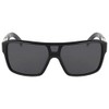 Dragon Men's Shield Sunglasses, Black/Ll Smoke, 60 mm