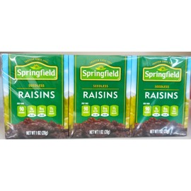 Springfield Seedless Raisins (6 Packs x 28g)