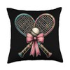 Coquette Bow Squash Racket Ball Mothers Day Pink Ribbon Mom