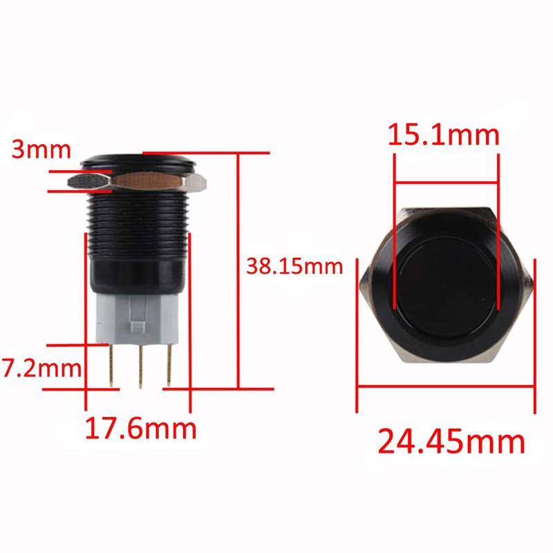 ESUPPORT 19mm 12V 3A Car Purple LED Light Angel Eye
