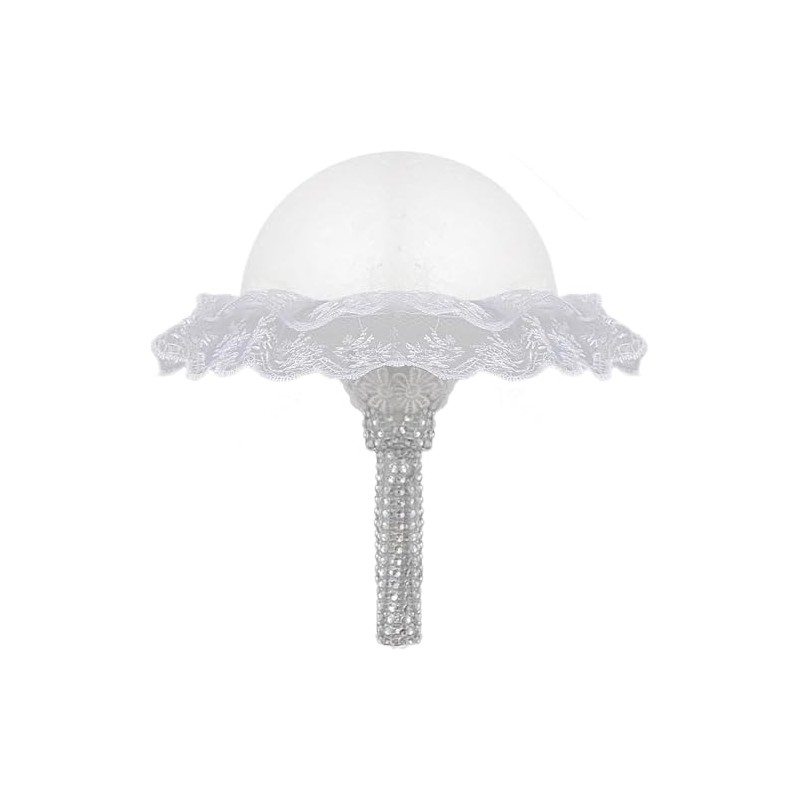Bridal Foam Bouquet Holder Lace Floral Handle for Bridal Flower