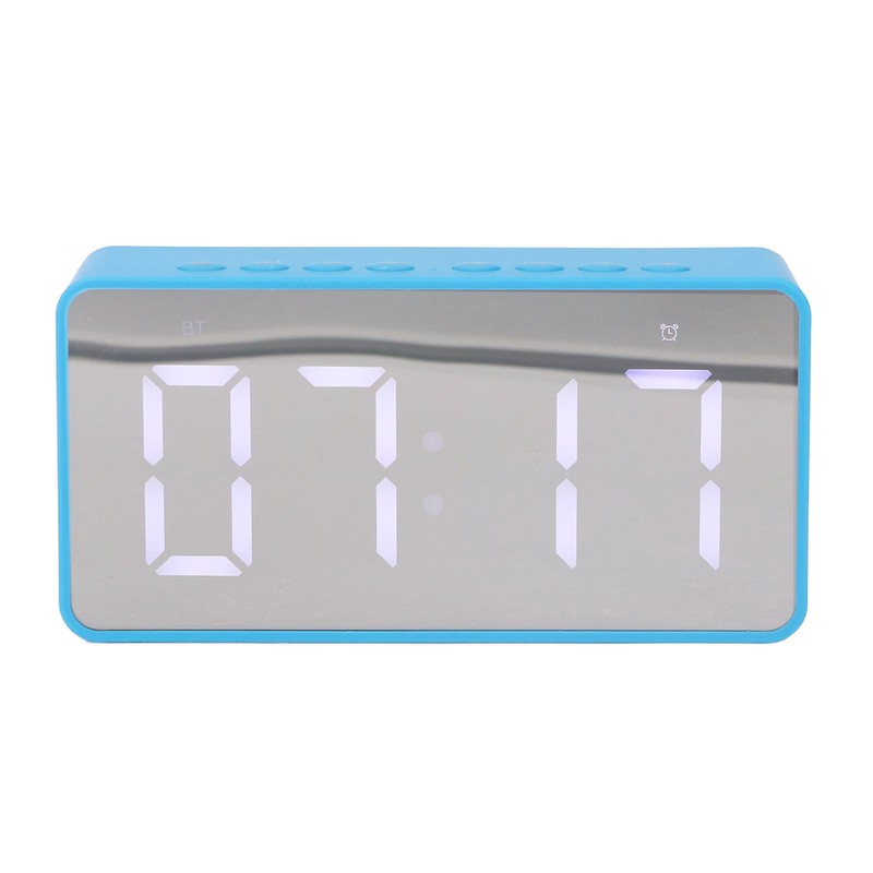 Alarm Clock Blue HD Mirror 2 in 1 Smart LED