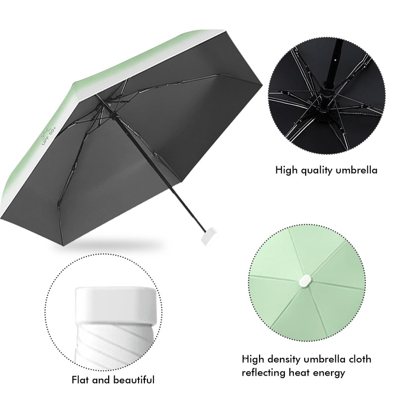 Sykerout Gradient Umbrella, Mini Umbrella, Pocket Umbrella, Compact Umbrella, Mini