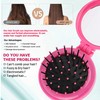 1st Choice Travel Folding Hair Brush Mirror Pocket Purse Car