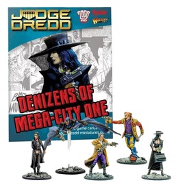 Wargames Delivered Judge Dredd Miniatures Game - Denizens of Mega City One, 28mm Cyberpunk Tabletop Miniatures for Role Playing Games, and Model War by Warlord Games