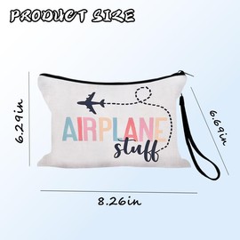 Sisadodo Makeup Bag Organiser for Teens Girls Portable Canvas Travel Cosmetic Storage Bag for Luggage Suitcase Bathroom Toiletry Zip Lock Clutch Bags Portable Airplane Stuff Pounch for Women Men