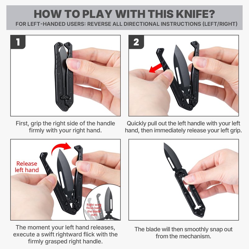 Tops Home Folding Utility Knife, Cool Pocket Knife for Men,
