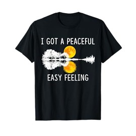 I Got An Easy Peaceful Feeling Tshirt Guitar Lake Shadow T-Shirt