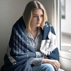 LAIORD Sympathy Gifts for Loss of Loved One, Bereavement Gifts, Memorial Gifts Blanket 50"x60", Memorial Gifts for Loss of Dad, in Memory of Dad, Bereavement Gifts for Loss of Father, Sympathy Gift