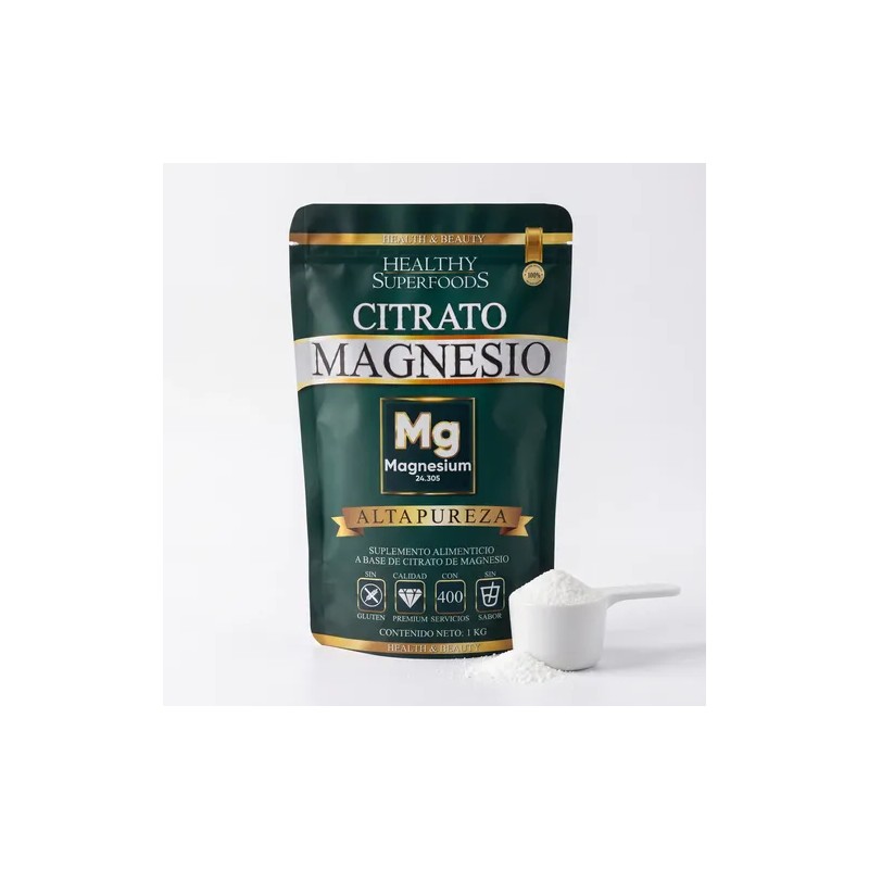 Citrato Magnesio Alta Pureza 1kg Healthy Superfoods