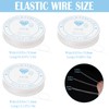 AMSGANK Elastic Jewellery Thread, 9 Spool Elastic Band for Bracelets