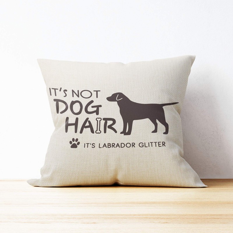 JIMOWANG Labrador Dog Pillow Covers 18 x 18 Inch Decorative