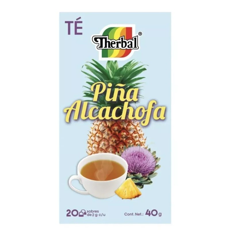 Therbal Te de piña con alcachofa avena te verde te