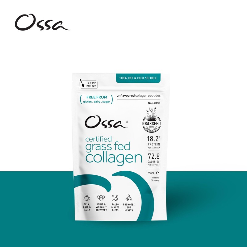 Ossa Collagen Peptides Powder 400g | Grass Fed | Natural