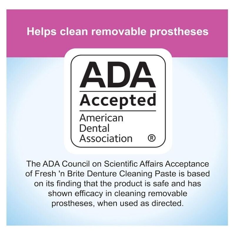 Fresh 'n Brite Denture Cleaning Paste, 3.8 Ounce (Pack of