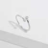 Meissa Sterling Silver Rings for Women Cubic Zirconia Ring Thumb
