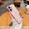 saymi's パール シェル ラメ 韓国 iPhone17 ケース 大理石みたいな美人ケース ゴールドライン ほんのり透け感