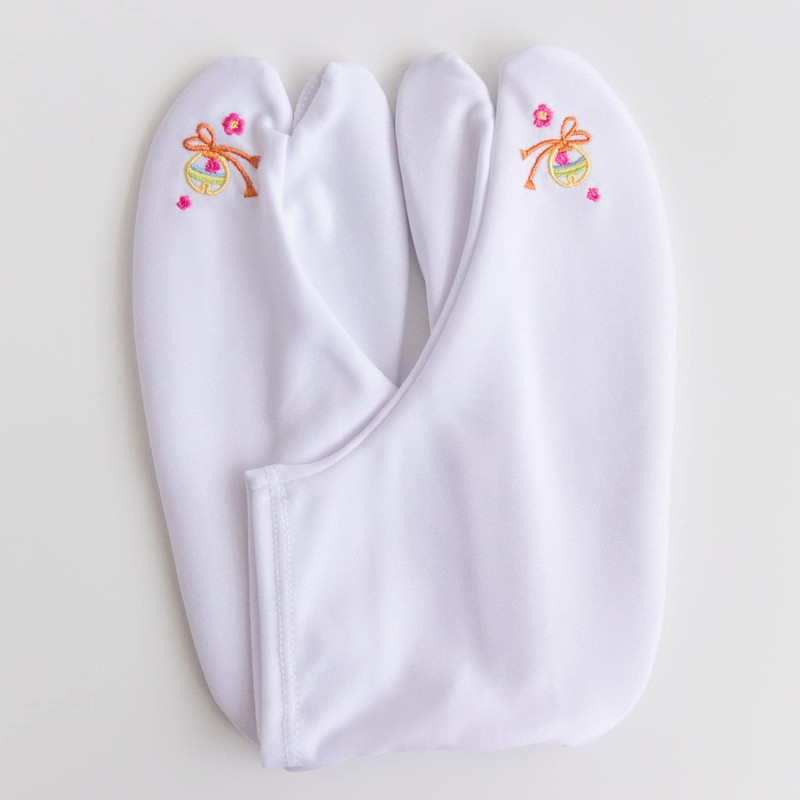 KYOETSU Women's Tabi, Slip Resistant Socks, Embroidered, Japanese Pattern -