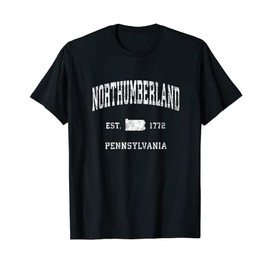 Northumberland Pennsylvania PA Vintage Athletic Sports Desig T-Shirt