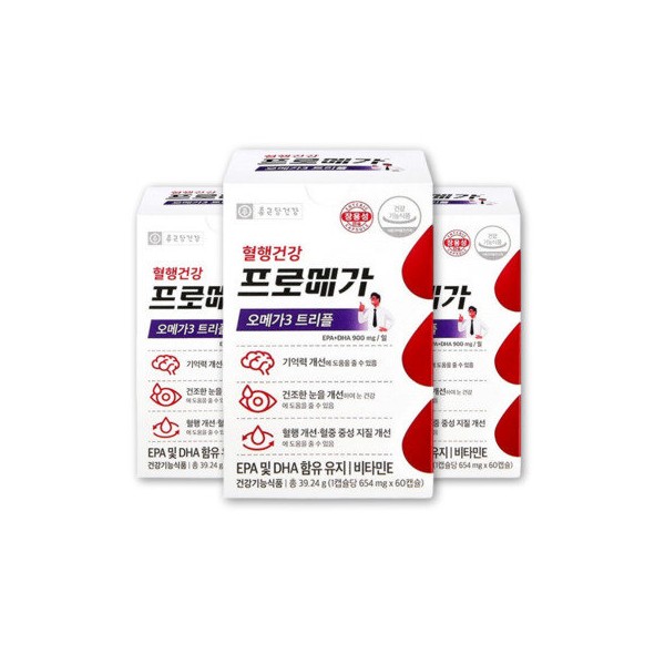 Promega Chong Kun Dang Health Promega Omega3 Triple 654mg 60