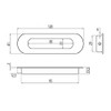 SO-TECH® EL-09 Inlet Handles Brushed Stainless Steel Door Handles Drawer