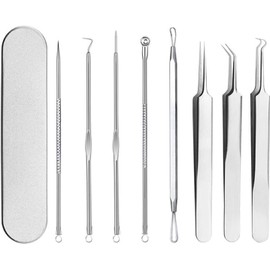 JUTOSU Square Plug Tweezers, Precision Tweezers, Ultra Fine Tweezers, Universal Tweezers, Square Bottle Remover, Acne Removal, Tweezers, Strawberry Nose, Blackheads, Pore Care, Pore Care, Pore Corn