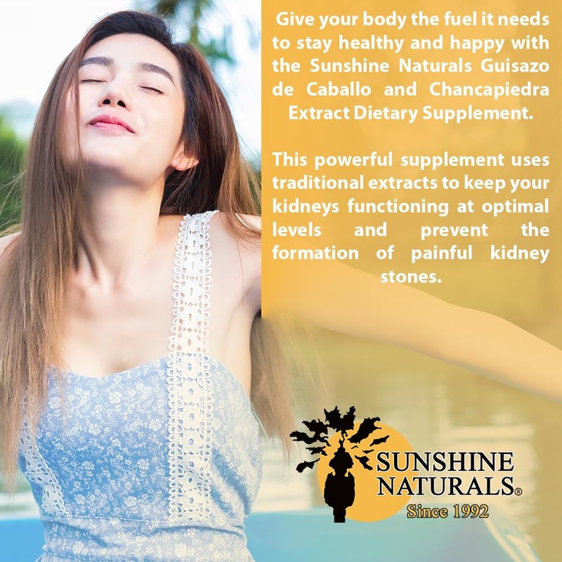 Sunshine Naturals Guisazo & Chancapiedra Herbal Blend, Natural Dietary Supplement