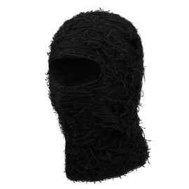 Clape Fuzzy Ski Snow Mask Distressed Balaclava Beanie Full Face Mask Knitted Yeat Sheisty Mask Windproof Winter Face Covering for Men Women