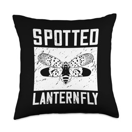 Spotted Lanternfly Trap Insect Spray Lantern Fly Throw Pillow
