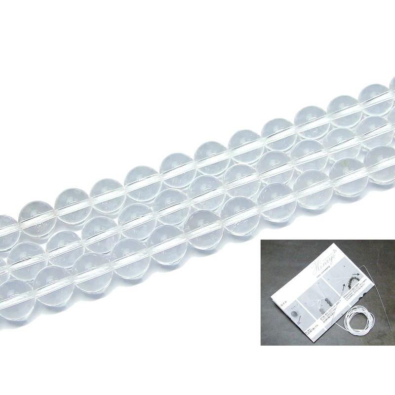 g3-301A 1連39cm 天然5A 6mm クリスタルクォーツ 水晶 天然石 パワーストーン