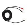 3.5MM to 2RCA Component ABS Cord AV Cable Audio Video