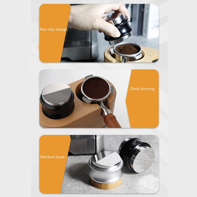 Coffee Distributor Stainless Steel Alloy Dual Head Adjustable Depth Coffee